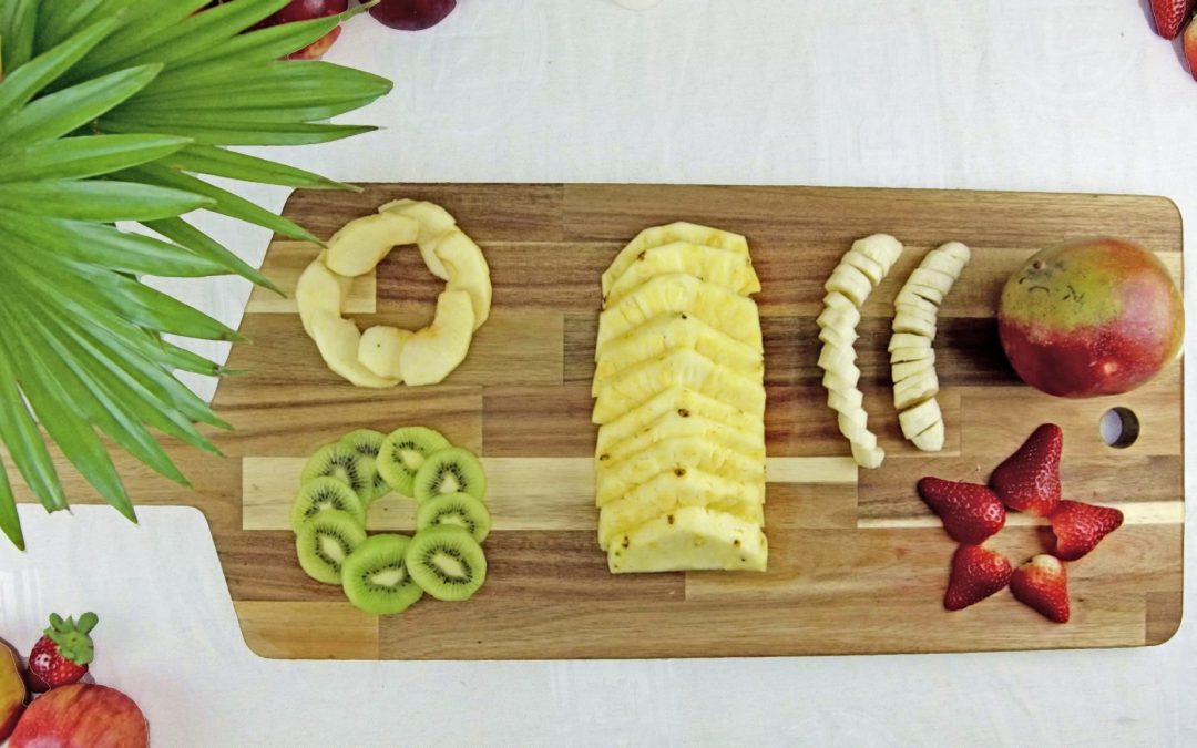 Preparar las frutas para la deshidratación