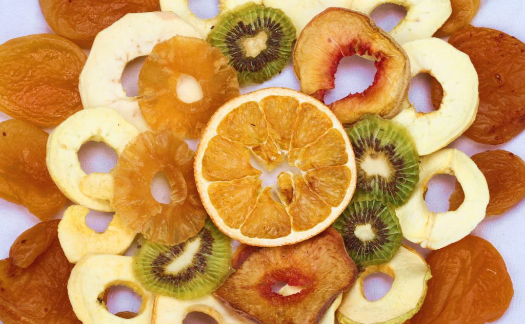 Frutas deshidratadas dentro del KSS